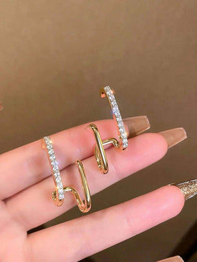 Brincos Femininos Assimétricos – Estilo Moderno e Delicado