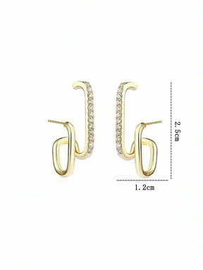 Brincos Femininos Assimétricos – Estilo Moderno e Delicado