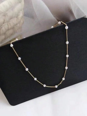 Colar Feminino com Pérolas – Estilo Moderno e Sofisticado