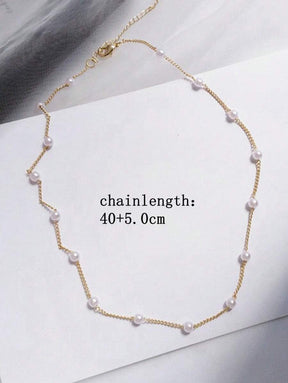 Colar Feminino com Pérolas – Estilo Moderno e Sofisticado