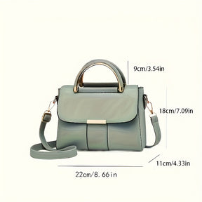 Bolsa Tiracolo Feminina – Verde Claro Minimalista e Versátil