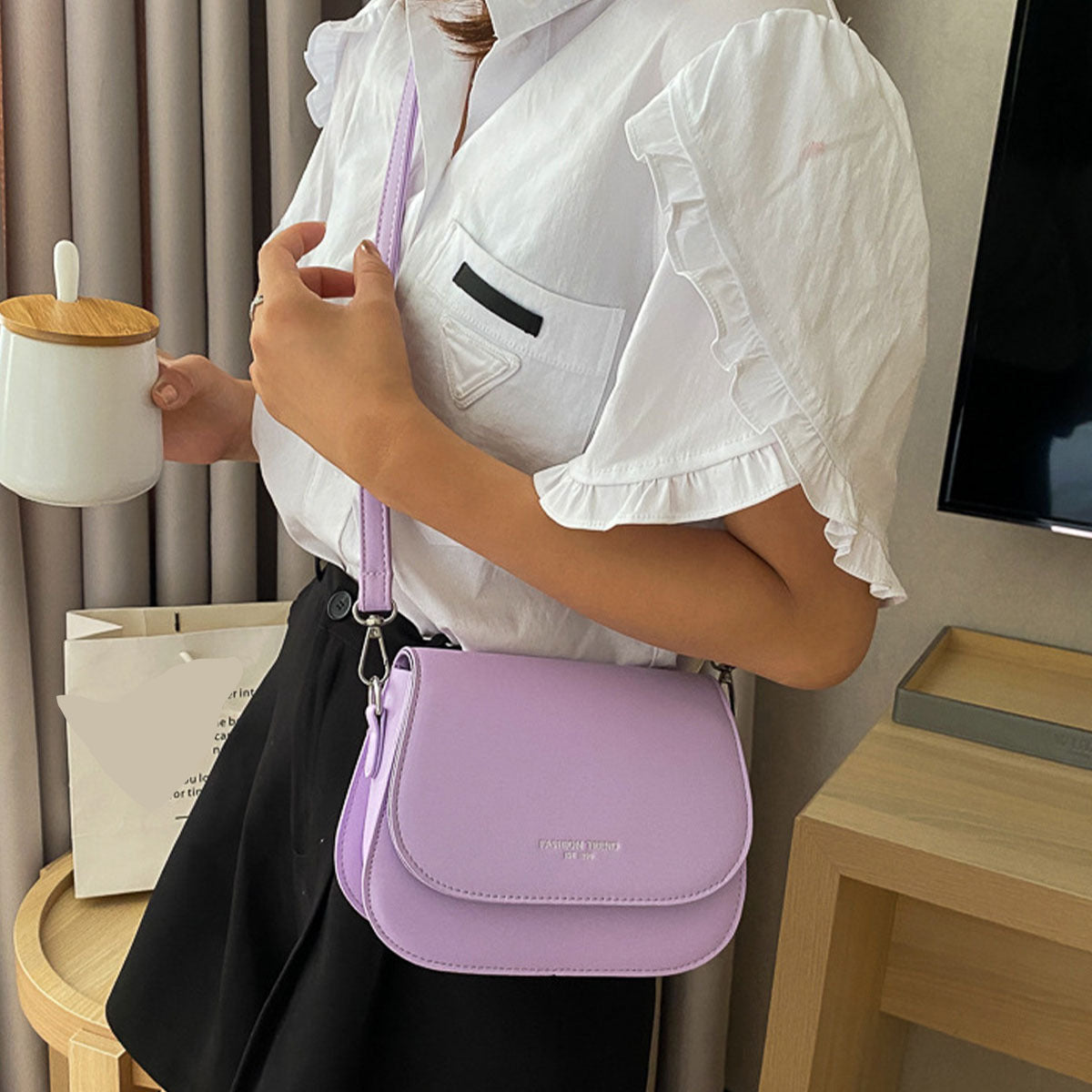 Bolsa Feminina Texturizada – Pequena, Versátil e Elegante