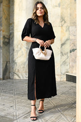 Vestido Emily em Tecido Plano de Viscose